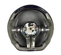 Funda Volante Coche para M3 M5 M6 F01 F02 F06 F07 F10 F11 F12 F13 F30 F32 F80 F91 E90 E91 E92 Volante Fibra Carbono(Estilo 4)