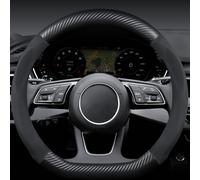 Funda Volante Coche para Mercedes Benz GLC Coupé 1 (I) C253 I 2016-2019, 38CM / 15 '' con Durabilidad Seguridad Antideslizante Protector Volante Coche de Fondo Plano para Hombres y Mujeres