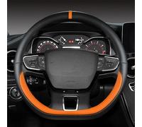Funda Volante Coche para Mercedes Benz V-Class Extra Long 2019-2025, Cuero Volante Cubre VehíCulo Antideslizante Fundas Volantes Accesorios Interiores,F/Orange