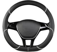 Funda Volante Coche para MG3 MG4 MG5 ZS HS Cyberster, Cubierta de Volante Transpirable y Antideslizante Diseño Cosido A Mano Accesorio Interior,D-A