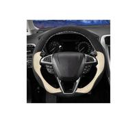 Funda Volante Coche para Mondeo para Fusion para S-MAX 2013-2019 para Edge para Galaxy 2015-2019 Funda para Volante Coche Funda para Volante 38 Cm Volante Coche(Style 1)