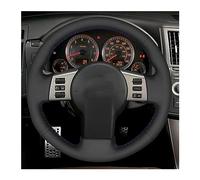 Funda Volante Coche para Nissan para 350Z 2003 2004 2005 2006 2007 2008 2009 Cubierta Volante Coche Cosida A Mano(Light Blue Thread)
