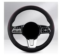 Funda Volante Coche para Opel para Antara 2006 2007 2008 2009 2010-2016 Protector De Rueda Cuero Antideslizante Transpirable Cubierta Dirección Auto(Negro)
