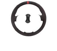 Funda Volante Coche para Peugeot 206 1998-2005 206 para SW 2003-2005 206 Volante Piel Ante Suave Color Gris Oscuro(C-Black Thread)