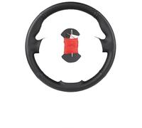 Funda Volante Coche para Peugeot 206 1998-2005 206 para SW 2003-2005 206 Volante Piel Ante Suave Color Gris Oscuro(A-Red Thread)