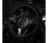 Funda Volante Coche para Peugeot 208 II/Allure Auto Ecole/Roadtrip/208 GT 2019-2023 2024+, Peluche Elástica Protector Cubre Volantes, Calentador Cómoda Invierno, Accesorios Coche,Black