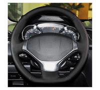 Funda Volante Coche para Peugeot 3008 G1 2008 2009 2010 2011 2012 2013 2014 2015 Protector Cuero Microfibra Volante Coche Estilo Interior Coche Cubre Volante Coche(Red Blue Thread)
