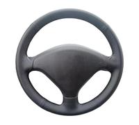 Funda Volante Coche para Peugeot 307 (2001-2008 307 para SW (2005-2008) Funda Interior Volante Coche Antideslizante Piel Sintética(Red Thread)