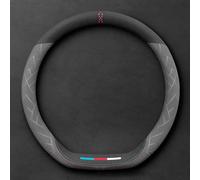 Funda Volante Coche para Renault Austral I 2022-2024,Cubierta de Volante de Cuero de Microfibra 37-38cm/15'' Antideslizante Suave Adecuado para Todas Las Estaciones,D Type-Grey