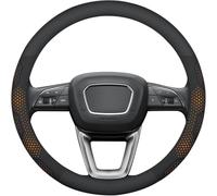 Funda Volante Coche para Rolls-Royce Cullinan | Ghost | Phantom | Spectre, Cubierta de Volante Transpirable y Antideslizante Diseño Cosido A Mano Accesorio Interior,D