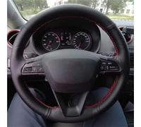 Funda Volante Coche para Seat para Leon 5F Mk3 2013-2019 para Ibiza 6J para Tarraco para Arona para Ateca para Alhambra Protector Volante Coche Trenza Cuero Artificial Cubierta Volante Coche
