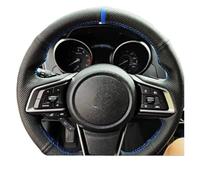 Funda Volante Coche para Subaru para Forester para Outback para Legacy XV para Crosstrek Funda Trenzada Volante Cosida A Mano Piel Sintética Microfibra(Red Thread)
