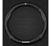 Funda Volante Coche para Suzuki Grand Vitara FT/GT/5 Door/XL 7 2000-2005, Funda de Volante Todo Incluido Antideslizante, Funda Protectora para Volante de Coche Cómodo y Suave,A Black