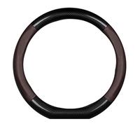 Funda Volante Coche para Suzuki Jimny Fünftürer (Seit 2023), Cuero PU Funda para Volante Transpirable Antideslizante para Todas Las Estaciones,B Type D-Coffee