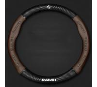 Funda Volante Coche para Suzuki SX4 SCross 2013-2021, Todo Incluido Cubierta del Volante, Antideslizante Funda Protectora del Volante, Accesorios de Coche,B Coffee