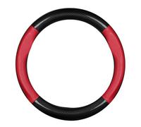 Funda Volante Coche para Toyota Corolla Cross (Seit 2020), Cuero PU Funda para Volante Transpirable Antideslizante para Todas Las Estaciones,A Type O-Red