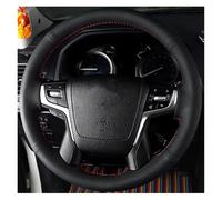 Funda Volante Coche para Toyota para Land para Cruiser 2016 2017 2018 2019 para Land para Cruiser para Prado 2018 Cubierta Trenzada Cuero Negro Volante Coche Cubierta Volante Coche(Black Thread)