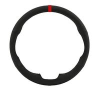 Funda Volante Coche para Toyota para Land para Cruiser para Prado 120 Gamuza Cosida A Mano Protector para Volante Coche(Negro)