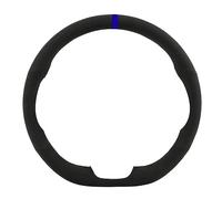 Funda Volante Coche para Toyota para Land para Cruiser para Prado 120 Gamuza Cosida A Mano Protector para Volante Coche(Azul)