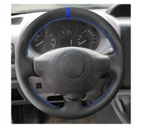 Funda Volante Coche para Toyota para Proace 2013 2014 2015 2016 Protector Volante Coche Embellecedor Cuero Línea Azul Barra Azul Cubre Volante Coche