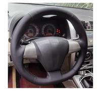 Funda Volante Coche para Toyota para RAV4 para Corolla 2011 2012 2013 2011 2012 2013 Protector Cuero Microfibra Volante Coche Interior Coche Estilo Coche Cubre Volante Coche(Beige Thread)