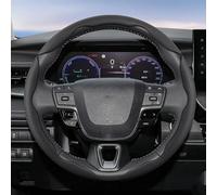 Funda Volante Coche Para Toyota Para Yaris Para Auris Para Rav4 Para Corolla Para Hilux Para Wish Hole Cubierta Del Volante(Black 4pc)