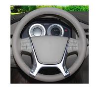 Funda Volante Coche para Volvo para S80 2010 para XC60 2010 2011 2012 2013 para XC70 2011 Cubierta Volante Coche Cosida A Mano(White Thread)