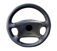 Funda Volante Coche para VW para Golf 4 MK4 1998-2004 para Passat B5 1996-2005 Funda De Volante Cosida A Mano con Ribete De Cuero Cubierta De Cuero Perforado Suave(Black Thread)