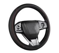 Funda Volante Coche Protector Cubierta Volante Coche Cuero Cubierta Antideslizante para Citroen para C-Elysee C15 C4L C1 C2(1 Uds Negro)