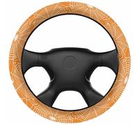 Funda Volante Coche Telaraña de Terror Blanca y Naranja Funda Empuñadura