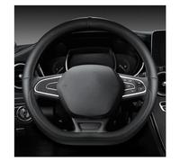 Funda Volante Coche Transpirable Antideslizante para Logan para Laguna 2 para Kadjar para Scenic 2 38CM Forma D O Forma PU Cuero Protector para Volante De Coche(3 D Shape)