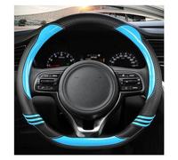 Funda Volante Coche Transpirable Antideslizante Protector De Cuero En Forma De D para Volante De Coche, 38CM, para Kia para K2 K3 K4 K5 KX1 KX3 KX5 para Sportage(Azul)