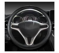Funda Volante Coche Transpirable Antideslizante Protector De Cuero PU para Volante De Coche para Jazz para City 2009-2013 para Insight 2010-2014 para Civic 2004-2014(Negro)