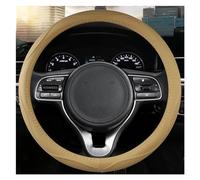 Funda Volante Coche Transpirable Antideslizante Protector para Volante Coche, Accesorios Interior 38CM para Kia para Cerato para Sportage K5 K9 K2 K3 K4 KX3 KX5 KX7(Beige)