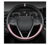 Funda Volante Coche Transpirable Antideslizante Protector para Volante De Coche Antideslizante De Cuero De 38CM para Toyota para Corolla para CH-R para Camry para Rav4(Pink)