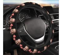 Funda Volante Coche Universal Antideslizante Personalizada Steering Wheel Cover Cubre 38cm Personalizado Diseña tu Foto del Rostro Accesorios Coche Interior Capa Volante del a Cuatro Estaciones
