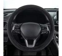 Funda Volante Coche Universal para Lexus UX 200 / UX 250h / UX 300e, Peluche Cubierta Volante Coche Antideslizante Accesorios Coche.,Round-Black