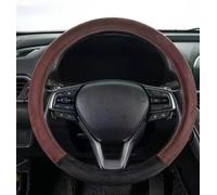 Funda Volante Coche Universal para Porsche 718 Boxster Cayman / 911 Carrera Turbo Targa / 918 Spyder, Peluche Cubierta Volante Coche Antideslizante Accesorios Coche.,Round-Coffee