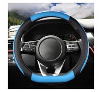 Funda Volante De Coche para Kia para K5 2021 para Ceed GT para Stonic para Proceder PU Cuero D Forma Protector para Volante Coche(Blue)