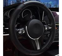 Funda Volante de Coche para Toyota Crown 2003-2008, Cubre Volante Antideslizante en Cuero PU Transpirable Protector Cubierta Interior Accesorio,C/Black