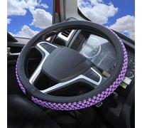 Funda Volante De Coche para VW ID.Buzz 2022-2024, Universal Cubierta Volantes Transpirable Impermeable Copri-Volante Accesorios Decoración,Purple
