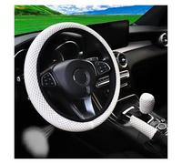 Funda Volante Funda para Volante De Coche De 14,5 A 15 Pulgadas, 3 Piezas, Malla De Masaje Transpirable, Sin Anillo Interior Cubierta de Volante(White)