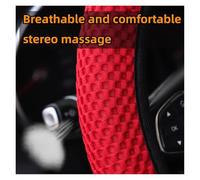 Funda Volante Funda para Volante De Coche De 14,5 A 15 Pulgadas, 3 Piezas, Malla De Masaje Transpirable, Sin Anillo Interior Cubierta de Volante(Purple)