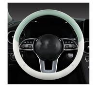 Funda Volante Funda Universal para Volante de Coche de Piel Perforada de 15 Pulgadas, cálida en Invierno y Fresca en Verano. Cubierta de Volante(Green)