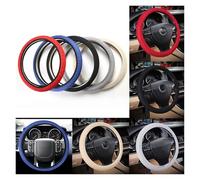 Funda Volante Funda Universal Seda Hielo Volante 38 Cm Fundas Freno Mano Engranaje Resistente Desgaste Antideslizante Accesorios Interiores Coche(Negro)