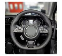 Funda Volante Microfibra Trenzada Cosida A Mano para Suzuki para Jimny para Sierra para Swift Sport para Teszt para Baleno 2018-2022(White Stitch)
