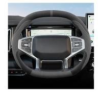 Funda Volante para Chery para Jetour para Shan para Hai T1 Cubierta Decorativa para Volante De Coche, Envoltura Trenzada para Manija Cubierta de Volante(Black Gray)