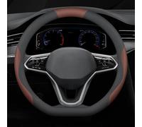 Funda Volante para Chrysler 300c 2012-2016, Cubierta de Cuero Antideslizante y Transpirable Diseño Específico Fácil Instalación,D-Shape-Black and Brown