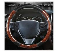 Funda Volante para Coche Funda para Volante Coche con Veta Madera Caoba para Toyota E'Z para RAV4 2013-2019 para Corolla 2013-2017 para Scion IM 2016(Café)