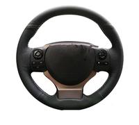 Funda Volante para Lexus IS250 2014 2015 IS200t 2016 2017 IS300 IS350 IS F-Sport DIY Funda Volante Cuero Microfibra Coche Cubierta Volante Coche(Black Thread)